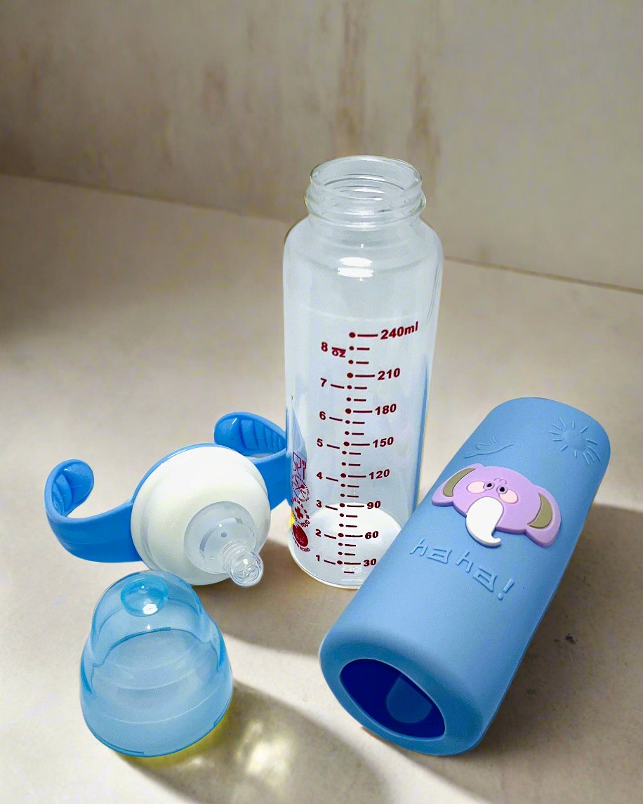 Sweet Cheeks Glass Feeding Bottle | 240ml