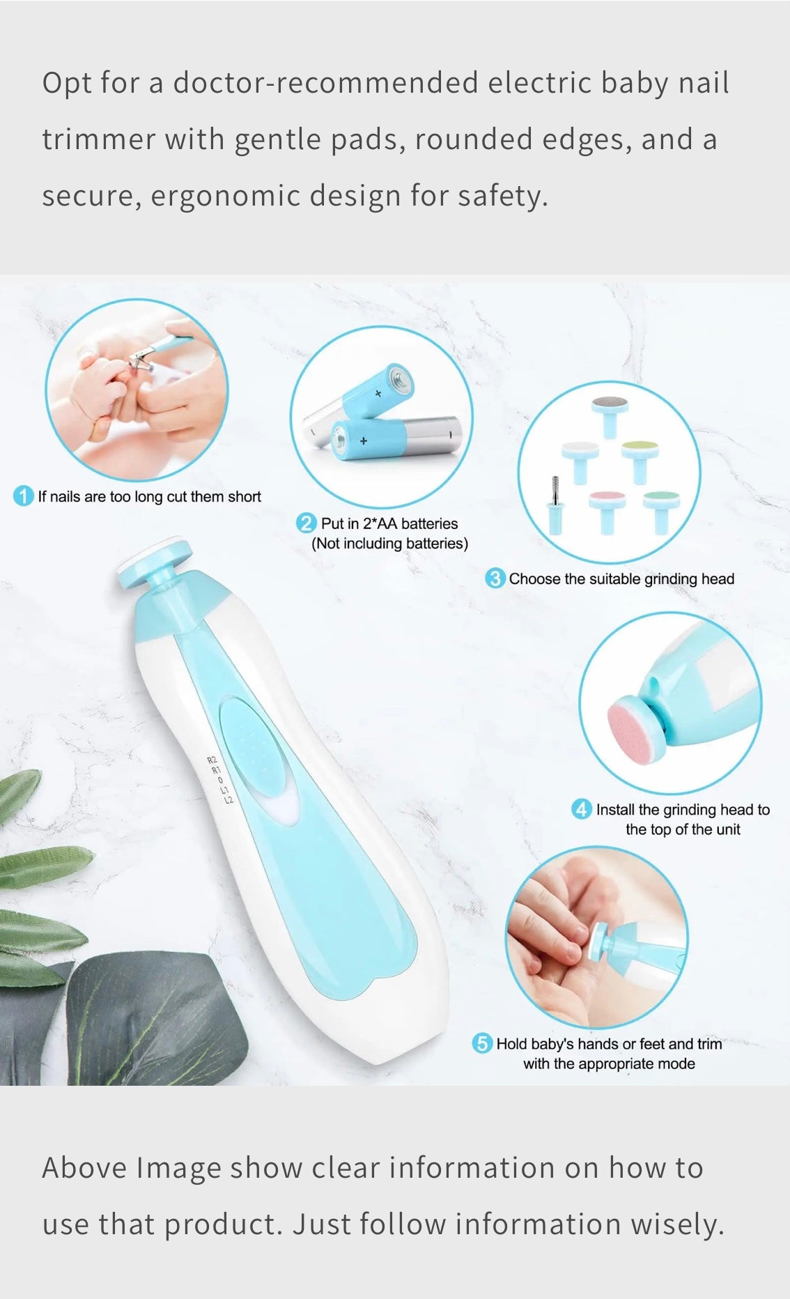 Sweet Cheeks Baby Nail Trimmer Set