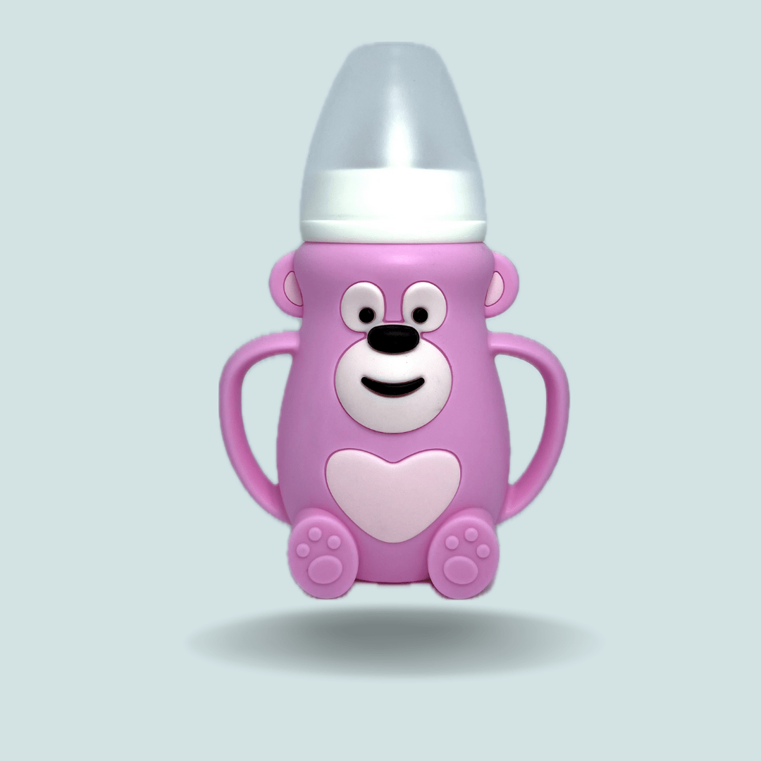 SC Teddy Glass Feeding Bottle |Makes feeding time Enjoyable - Sweetcheekspk