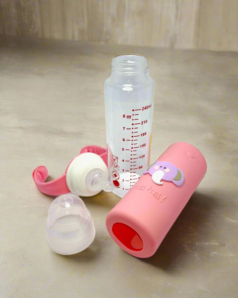 Sweet Cheeks Glass Feeding Bottle | 240ml - Sweetcheekspk